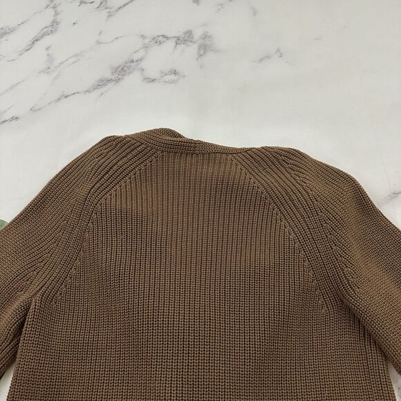 Margaret O'Leary Womens Shawl Collar Cardigan Sweater Size XS Brown Chunky Knit - Picture 9 of 12